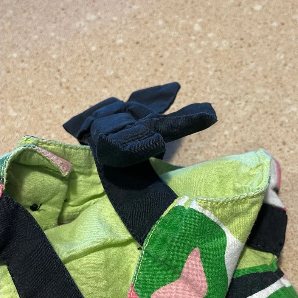 Gymboree Pink & Green Abstract Floral Sundress